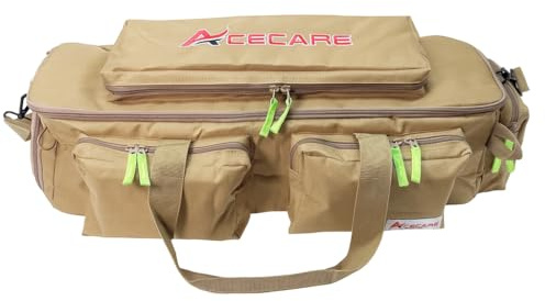 Acecare PCP Air Tank Carry Bag with Pouches Large Size Zipper Backpack for 6.8L/9L/12L Paintball Tank