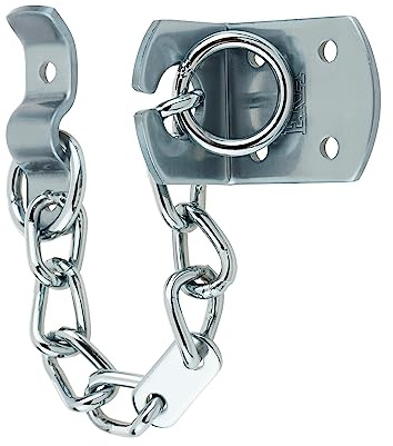 Kooples Hardware Heavy Duty TS003 PVCu and Timber Door Chain High Security Police Approved Front Door Safety Restrictor Fixings Included (Hardex Chrome)