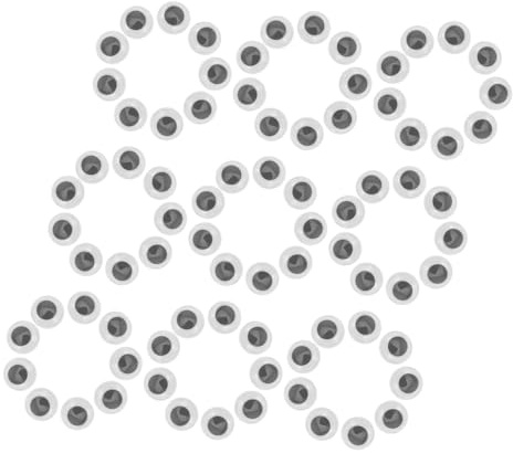 SEWACC 500pezzi Occhi Mobili in Autoadesivi Occhi Mobili Adesivi per Bambole Adesivi Rotondi Fai da Te Materiali per Creazione per Giocattoli