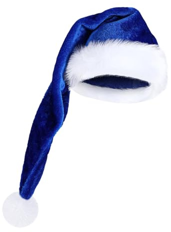 Masoog Gorro De Navidad 75 Cm Largo - Gorro de Santa de Felpa Suave - Accesorio Unisex Para Fiestas Invierno Y Celebración Fotos