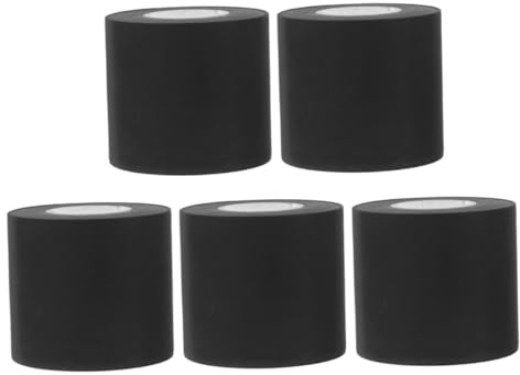 Sosoport 5 Nastro isolante per tubi condizionatore nero resistente alla fiamma e avvolgente per isolamento dei tubi AC esterni sigillatura efficiente contro condensa e dispersione