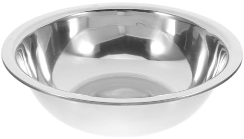 TEHAUX Bassin en Acier Inoxydable Épais 32 Cm Polyvalent Bain de Pieds Multifonction Usage Domestique Salle de Bain
