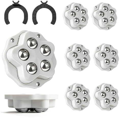 8 Pièces Roulettes Pour Meubles, 20 mm, Mini roulettes à billes, rotation 360° à coller, 200 kg, roulettess pour appareils de cuisine, roulettess autoadhésives, roulets à billes pour meubles