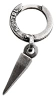 Örhänge – ring AKRA i sterlingsilver 925 – 1,90 g – massiva herrörhängen – symbol för styrka, mod och mod – snyggt silvertillbehör för män