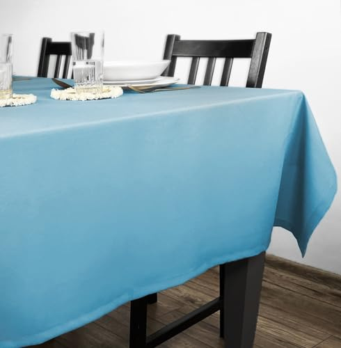 Rollmayer Tischdecke Kollektion Vivid Himmelblau 14 140x240cm