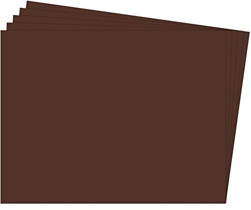 Fixo Paper 11100240 – Paquete de 25 cartulinas 50x65 – Cartulina grande marrón chocolate– 180g