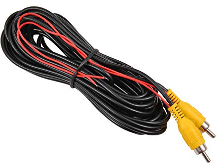 DALLUX Backup Camera RCA Video Cable,CAR Reverse Rear View Parking Camera Video Cable with Detection Wire (33FT/10 Meters)