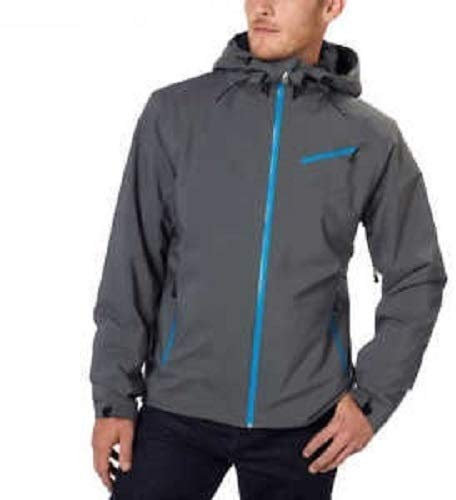 Spyder Men's Fanatic Ski Winter Jacket Hood Grey/Blue - XL