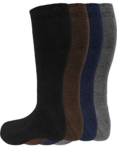 sockenhimmel Thermostrümpfe - Herren Winter-Kniestrümpfe im 6er Pack - Skistrümpfe mit Innenfrottee (43-46)