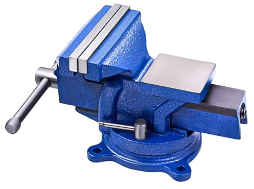 findmall 5 Bench Vise with Anvil 360° Swivel Locking Base Table Top Clamp Heavy Duty Vice Swivel Base Bench