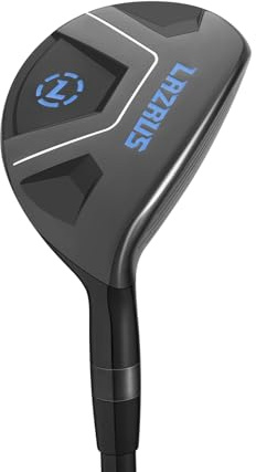 LAZRUS GOLF Mazze da Golf ibride Premium da Uomo - 2,3,4,5,6,7,8,9, PW Racchetta Singola per Mano Destra e Sinistra, flessione Regolare (Mano Destra Nera, 6, Destra, Singola Nera)