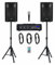 McGrey BP-210 Bandpack PA-System: mixer amplificatore 4 canali, riverbero digitale, Bluetooth, slot USB/SD, casse 2 vie 10 woofer, microfono, supporti, cavi, 100 Watt.