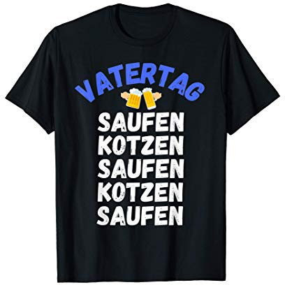 Herren Vatertag Saufen Kotzen Motiv für die Trink-Gruppe - Gruppen T-Shirt