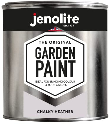 JENOLITE Garden Paint Chalky Heather 1 Litre for Furniture | Chalky Finish for Garden Furniture & Ornaments - Use on Wood, Metal, Plastic, Stone & Ceramic (RAL 320 85 10)