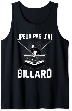 Billard Billardspieler Geschenk Pool Snooker Queue Billard Tank Top
