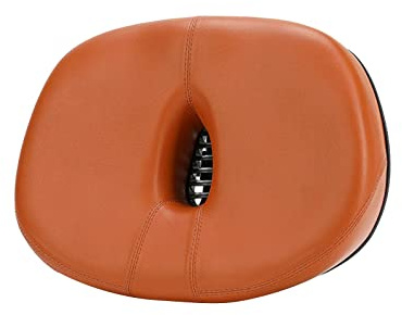 Cómodo Asiento De Bicicleta Sin Nariz Ancho Grande Suave Sillín Asiento Universal para Mujeres Hombres Sillín De Bicicleta Sin Nariz para Bicicleta Estática,Marrón
