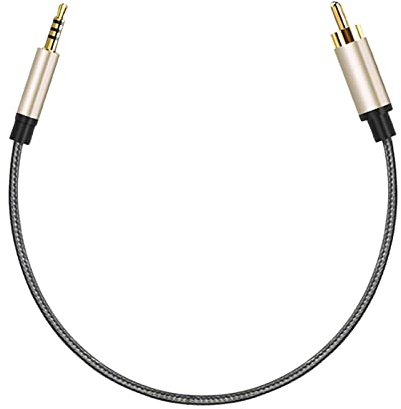Dickly Cavo Audio da 3,5 Mm Jack a RCA Maschio Audio Cavo AUX Coassiale per Dispositivi Home Theater, 1 M