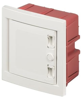Centralino ad incasso, 4 moduli, bianco, IP40, con sportello cieco - Elettrocanali EC63004C