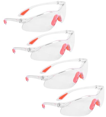 Happyyami 8pcs Ansi Safety Glasses for Men Women Goggles Nose Cover Eye Protection Glasses for Work Gardening Welding