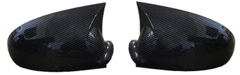 Für VW Golf Mk5 5 2022 Auto Carbon Fiber Ox Horn Rückansicht Seitenglas Spiegel Shell Umkehr Spiegel Trim Abdeckung Kappen