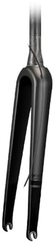 QUYCOIU Bicicletta da Strada Forcella Anteriore Fibra di Carbonio Forcella Gravel Freno A Disco Sgancio Rapido 9 * 100mm Forcella Rigida 1-1/2”Tubo Conico 700 * 45C(Partial Internal Cables)
