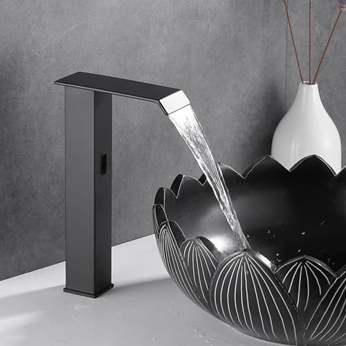 Black Infrared Faucet Brass Bathroom Mixer Tap Touchless Lavabo Faucet for Modern Bathrooms Stylish & EcoFriendly Design High Quality