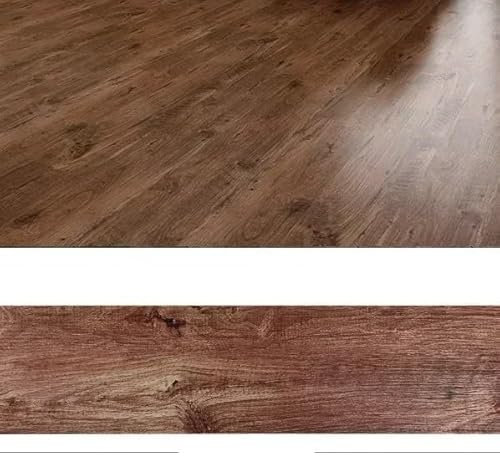 Linoleum Boden,Vinylboden Selbstklebend Holzmaserung Bodenaufkleber selbstklebend Wohnzimmer Badezimmer Küche PVC Tapete Bodendekoration wasserdichter Wandaufkleber(W-0005-5,914x152mm 20piece)