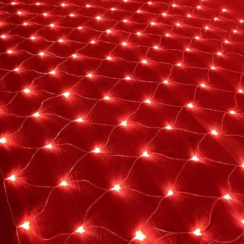 Xinyilau Red de luces for jardín, red de luces navideñas de malla impermeable for decoración de arbustos en jardín, patio y patio(Red,3mx2m 320led)