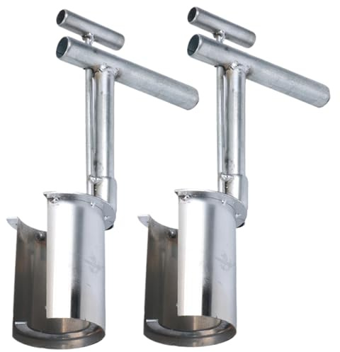 2 pezzi strumento per fioriera a bulbo manico lungo strumento per tappare l'erba resistente per zolle erbose trapiantatrice per piantine scavatrice di fori per piante trapiantatrice per piantine di al