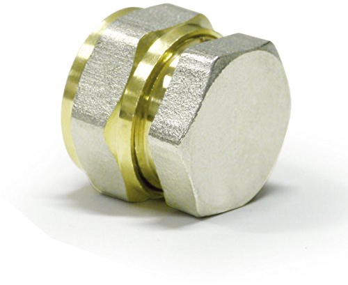 Pipetec Schraubfitting Stopfen Endstopfen Blindstopfen 16x2 mm für Mehrschicht-Verbundrohr, DVGW, UBA-konform, bis max.100°C