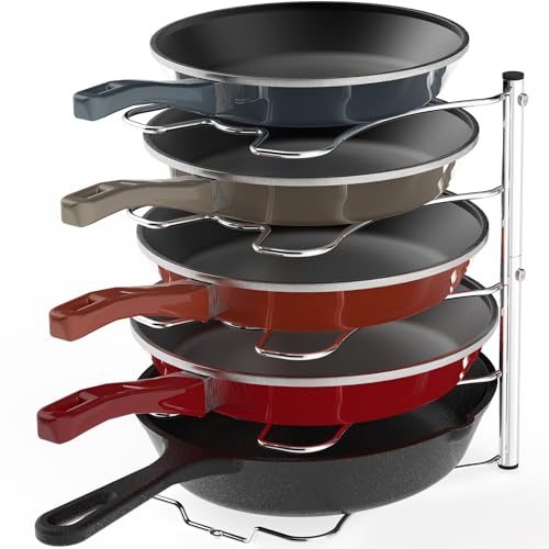 Simple Houseware Schrank, Speisekammer, Topf- und Pfannen-Organizer, Chrom