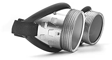 STROOF Brille mit Schraubringen, glas klar, splitterfrei, Gummischlauchpolster - 1 Stück