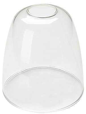Yosoan Abat-jour de style industriel en verre pour suspension ou applique murale Transparent en forme de cloche avec fente plate