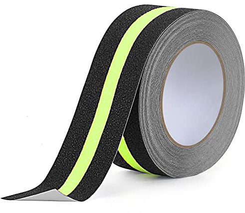 Antirutsch Klebeband Glow, OQingluian 5cm*10m Antirutsch Treppe | Leuchtet Nachts, Wasserdicht, Zuschneidbar, Geeignet für Den Innen- Und Außenbereich, Fluoreszierendes
