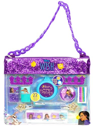 Disney Wish Kinderschmink Set | Mädchen Make-up Set mit Haarschmuck, Nagellack und mehr | Geburtstagsgeschenk für Kinder ab 3 Jahren von Townley Girl