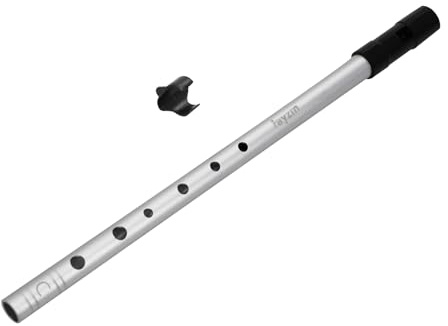 Rayzm Silbato Irlandés/Flauta Irlandesa/Irish Silbato, C Irish Tin Penny Whistle de Aluminio de 6 Agujeros Instrumento de Música de Viento para Principiantes