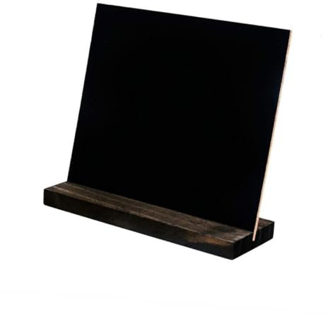 DIYEAH Adornare 1 Pc addobbi matrimonio lavagna il Piatti decorativi bordo del menu individuale decorare Di legno