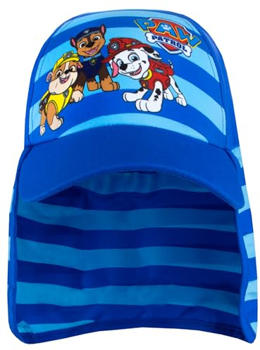 PAW Patrol Solhatt | Chase och Marshall Pool- och Strandhatt med Skärm | Sommarhattar för Barn | Blå