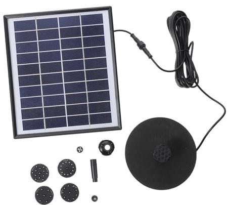 Sosoport Solarbrunnen Komplettset Mit Solarpumpe Für Teiche Und Pools Solar-wasserbrunnen-kit Für Außenbereich Energiesparend Und Installieren