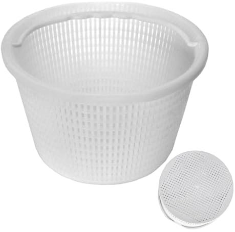 Supatmul Panier D'écumoire De Piscine, Panier de Rechange pour Piscine, Diam 17.7cm Skimmer pour Piscine Hors Sol, Panier Rond Skimmer Piscine Remplaçable, Nettoyage du Panier de Filtre Polyvalent