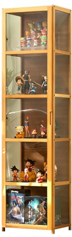 XBDLYQBD Wandvitrine glasvitrine stehend Wand Schaukasten Vitrine Glas Aufbewahrungsschrank mit Türen, Klapptür-Design für Bequeme Aufbewahrung, versiegelt und staubdicht
