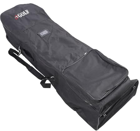 Ejoyous Borsa da Viaggio da con Ruote, Sacca da Golf, Sacca da per Viaggi Aerei, Tessuto Oxford, Rotolamento Silenzioso