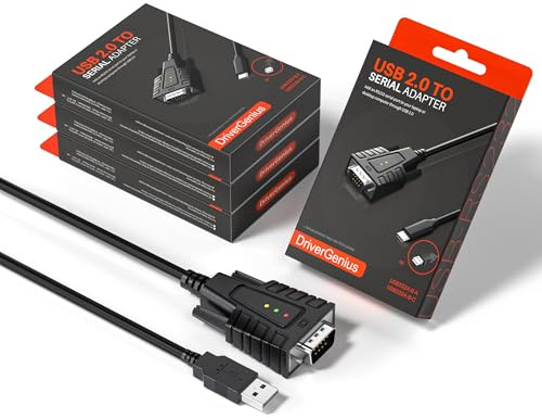 DriverGenius SerialPulseX Adaptador USB-A a RS232 3xLED Status (4-Pack)