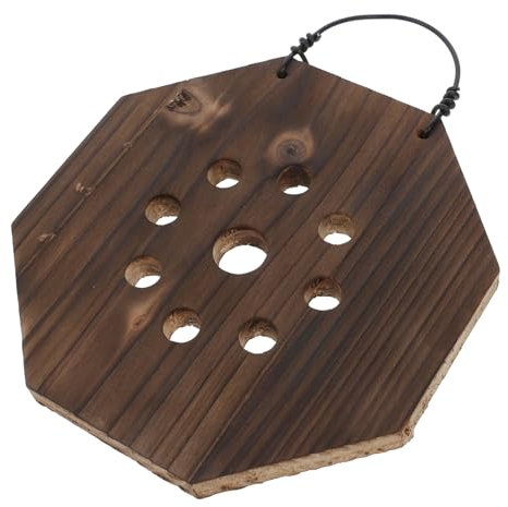 Happyyami Planteur Mural Bois pour Fougères Kit De Montage Vertical pour Orchidées Et Succulentes Décoration Intérieure pour Jardin Vertical Bois Carbonisé