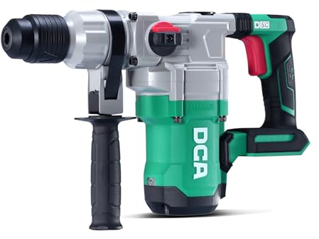 DCA 20V MAX Cordless Heavy Duty Rotary Hammer Drill, 4.5 Joule, 3800BPM, 1-1/8 Inch SDS-Plus, Brushless Rotary Hammer Drill (bare tool, Battery and charger not included)