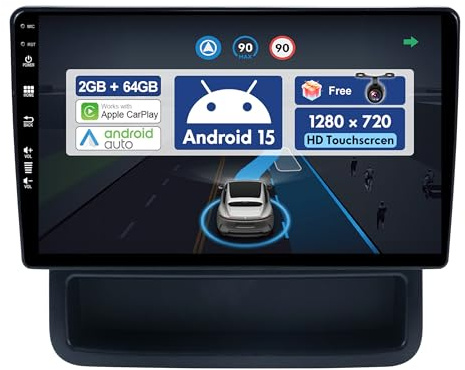 BXLIYER 10.1 Zoll Autoradio für Renault Trafic 2 / Opel Vivaro/Nissan Primastar 2006-2014 GPS Navigation - Wireless CarPlay Android Auto - Rückfahrkamera - Android 15 2 Din - DAB Lenkradsteuerung
