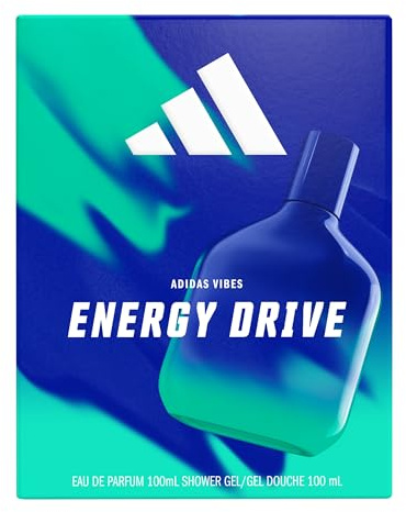 adidas, Cofanetto Regalo Vibes Energy Drive, Eau de Parfum 100ml e Docciaschiuma 100ml