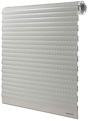 Rollladenpanzer ALU Maxi grau (54 x 14mm), Maßanfertigung nach Kundenwunschmaß: 101cm Breite x 140cm Höhe - durch smarotech® Deutschland