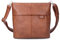 Zwei Damen Handtasche Mademoiselle.M M8 Crossbody Bag 3 L Umhängetasche aus Kunstleder mit Geheimfach & Hauptfach mit Reißverschluss, inkl. kurzem & langen abnehmbaren Schultergurt (cognac)
