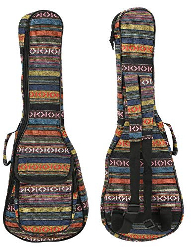 Ukulele Bag Concert Ukulele Case Eingebaute verdickte Baumwolle mit Rücken- und Seitenriemen für 4-saitige Ukulele Musikinstrumentenzubehör